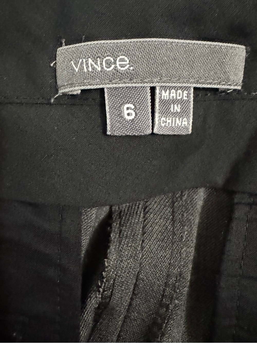 Vince Wool Blend Cropped Trousers Pants Dark Gray Size 6 - Picture 5 of 6